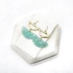 Mint Green Luna Earrings