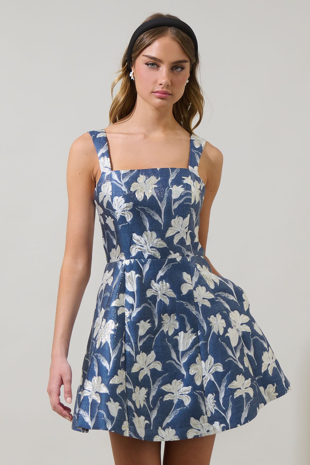Blakely Jacquard Elvisa Mini Dress by Sugarlips ( XS-XL)