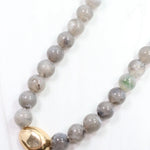 Brooklyn Bold Stone Necklace Gray