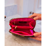 Ibiza Small Pouch Spotted Patent by Caroline Hill