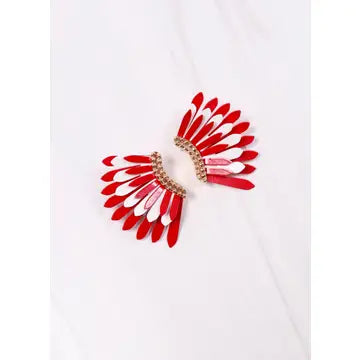 Red Wing Earring