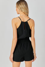 Side Stripe Track Romper ** Royal or Black available