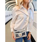 Anna Clear Bag by Caroline Hill- Silver