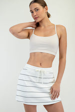 Rae Mode Modal Poly Striped Skort