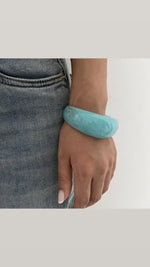 OPEN CUFF BANGLE - BLUE