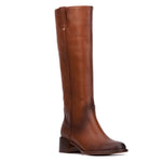 WOMEN'S KARMIELA TALL RIDING BOOTS-Cognac