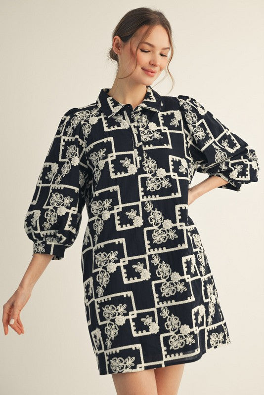 Blaine Embroidered Dress