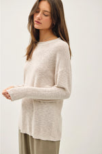 Lightweight Cotton Slub Sweater