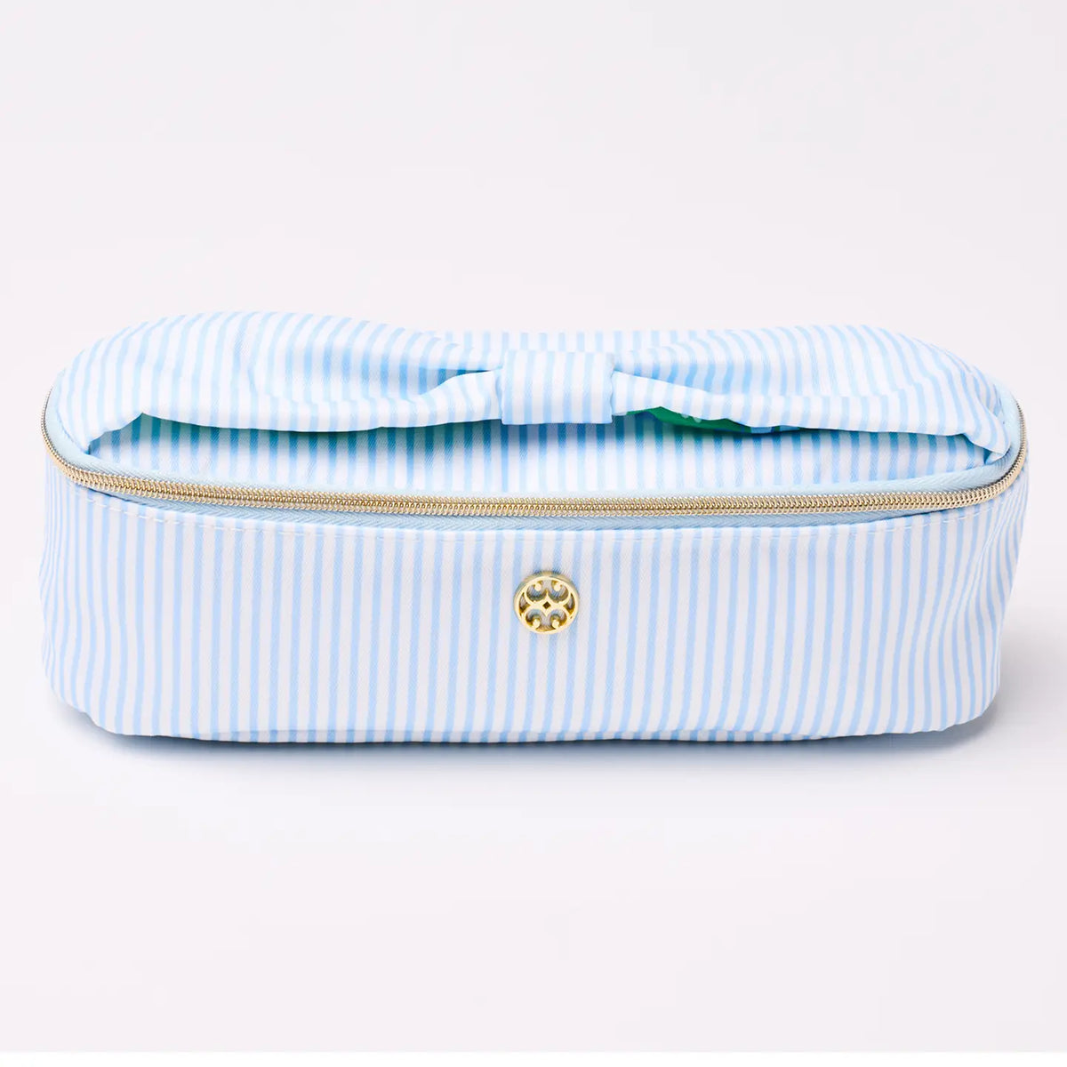 Kiss and Makeup Mini Bag | Blue Stripe