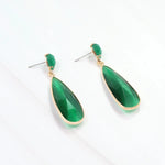 Jonsey Dangle Post Earring Green