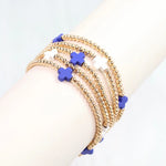 Brittany Cross Bracelet Set- Navy, Red or Royal