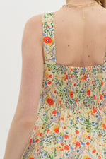 FLORAL FRENZY MINI DRESS