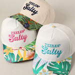 Feelin’ Salty Summer Trucker Hat- Aqua