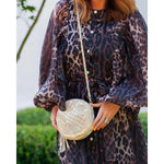 Cece Circular Crossbody Champagne Pop by Caroline Hill