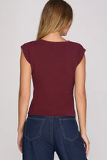 Game Day Burgundy Top