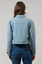 Ameya Conway Cropped Denim Jacket ( XS-XL)