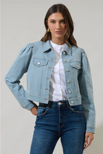Ameya Conway Cropped Denim Jacket ( XS-XL)