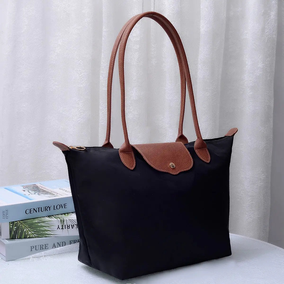 Dorian Nylon Tote - Red or Black