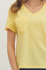 Perfect Pocket Tee * White or Yellow