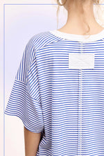 Tatum Crew Striped Top- **Autumn Orange or Royal