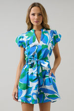 Orela Floral Mini Dress with Optional Tie Waist Belt