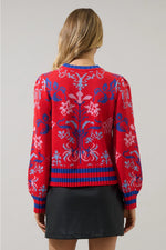 Almila Pleated Long Sleeve Sweater