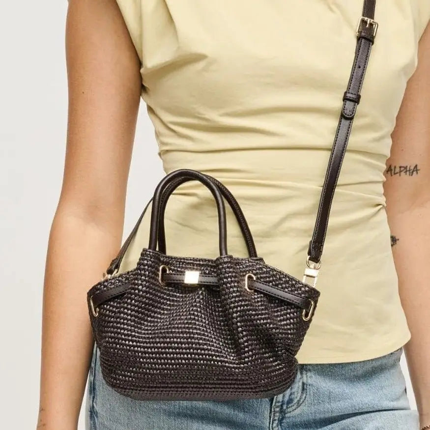 Selena Crossbody Mini Bag- Chocolate