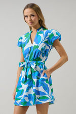 Orela Floral Mini Dress with Optional Tie Waist Belt