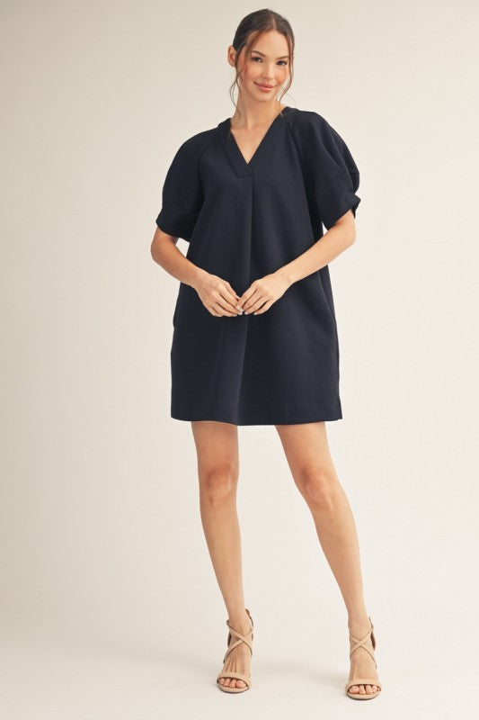 Calli Navy Shift Mini Dress