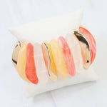 Canton Domed Shaped Stretch Bracelet Coral