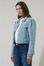Ameya Conway Cropped Denim Jacket ( XS-XL)