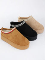 FAUX UGG SLIPPER- Camel