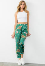 FLORAL SATIN JOGGERS