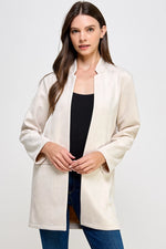 Day to Night Suede JacketAvailable in BLACK OR CREAM