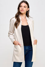 Day to Night Suede JacketAvailable in BLACK OR CREAM