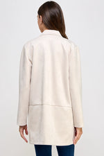 Day to Night Suede JacketAvailable in BLACK OR CREAM