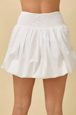 Naomi Bubble Skort with Ribbon Bow Tie Pocket Detail **Light Blue or White