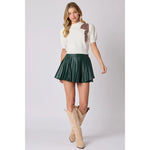 Hunter Overlap Pleated Detail Skort - RUNS BIG