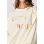 Let it Snow Oversized Sweatshirt