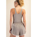 Rae Mode Recycled Butter Tiger Shorts ** Red, Taupe, Black