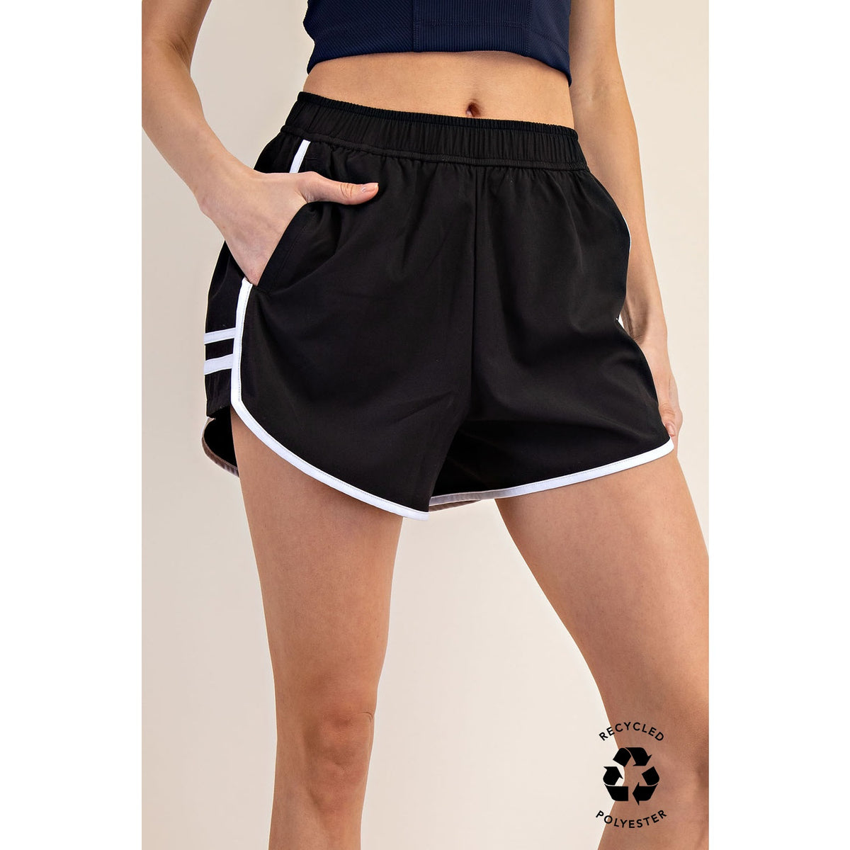 Rae Mode Recycled Butter Tiger Shorts ** Red, Taupe, Black