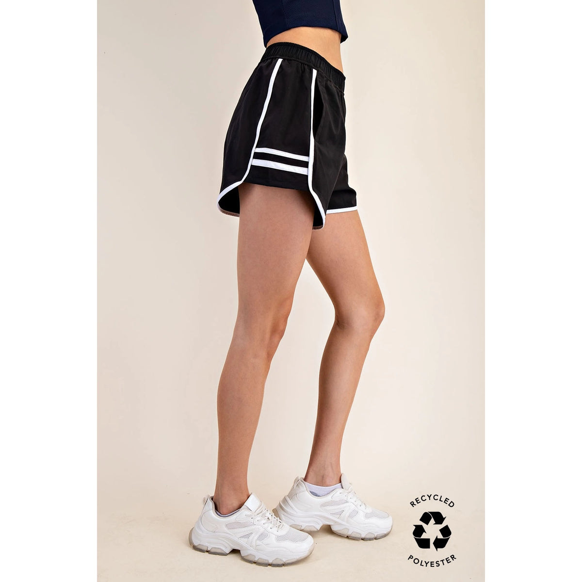 Rae Mode Recycled Butter Tiger Shorts ** Red, Taupe, Black