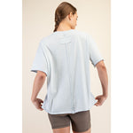 Rae Mode Washed Cotton Boxy Tee**Baby Blue or White