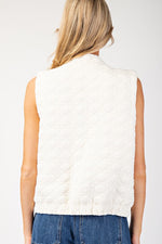 Flower Stitch Quilted Vest