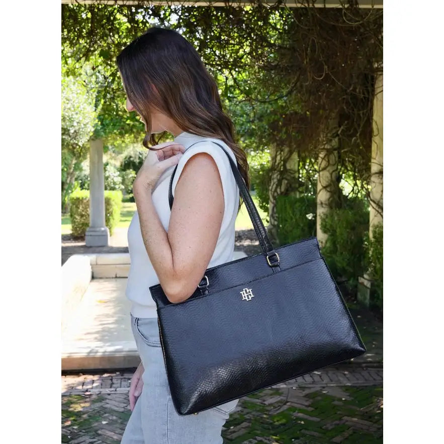 Caroline Hill Lexie Versatile Tote -** TAUPE or BLACK