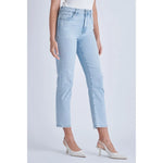 HIDDEN LIGHT WASH CLEAN STRETCH STRAIGHT JEANS