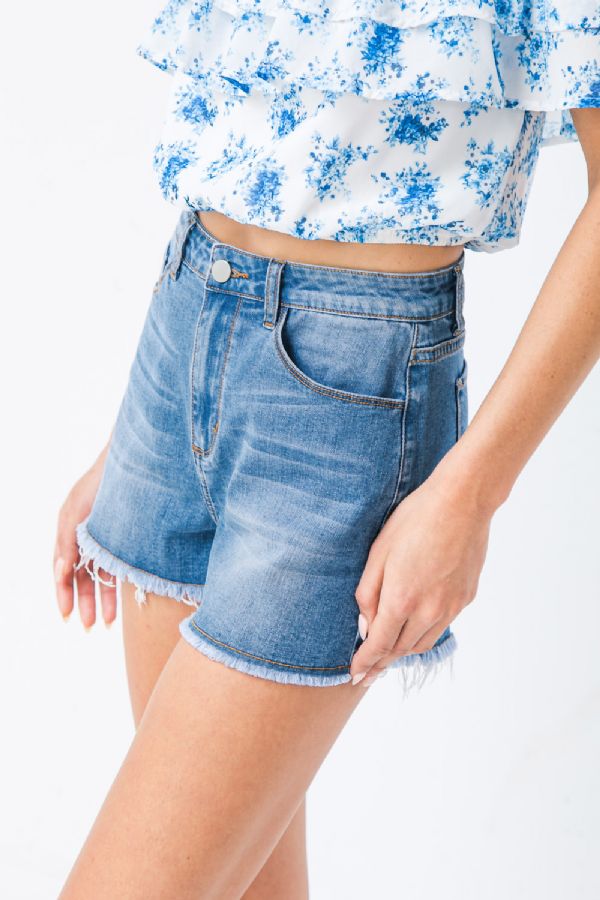 ★★ ★★ Light Bermuda Denim Shorts T22F3NPQ09 Bermuda Jean Shorts for Women Y2k Straight Leg Keen Length