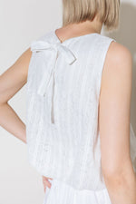 SIENNA LACE TOP WITH BUBBLE HEMLINE