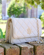 Brynleigh Cream Quilted Clutch Crossbody by Caroline Hill