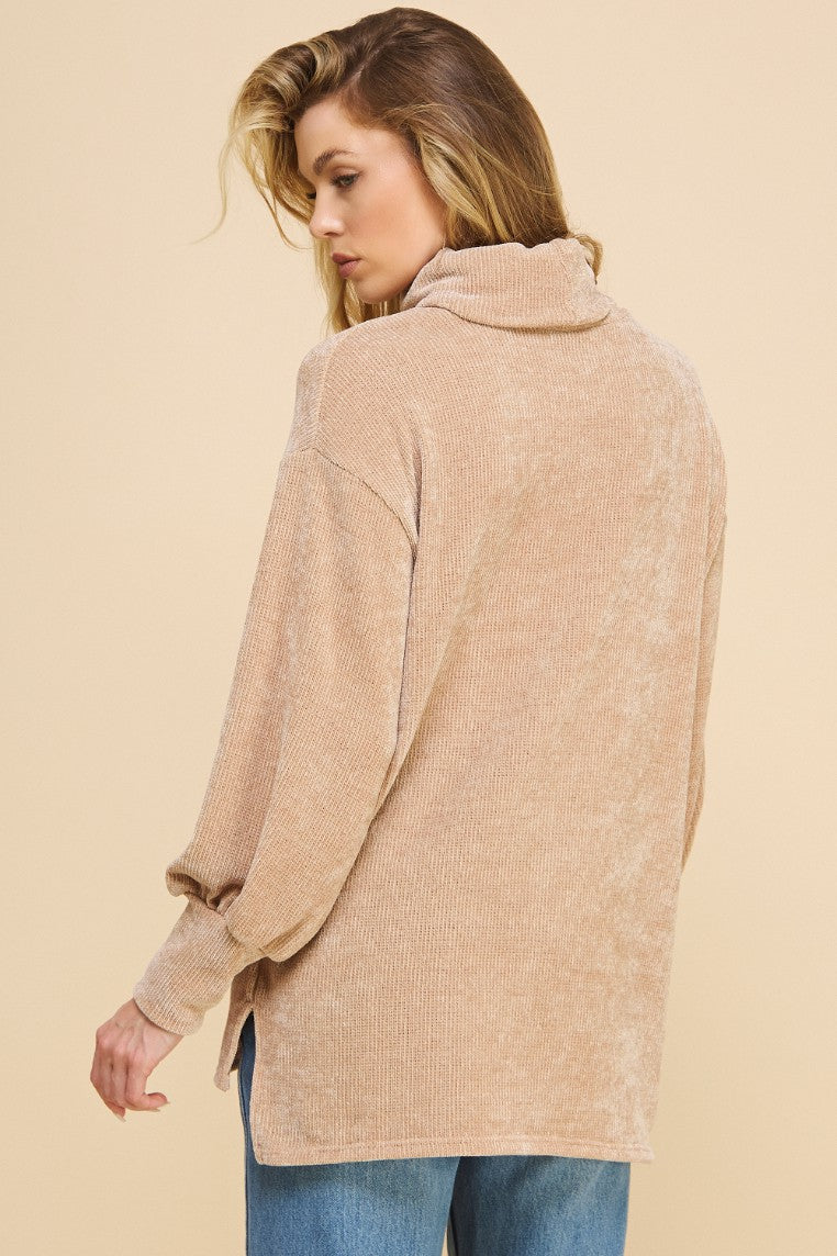 GLITZ CHENILLE LONG SWEATER